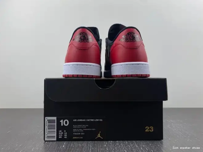 Rep LUCY Low 705329-001 Air Retro 1 Bred Jordan 0522